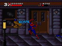 une photo d'Ã©cran de Spider-Man and Venom - Maximum Carnage sur Nintendo Super Nes